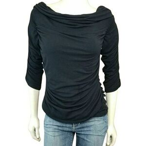 Melissa Masse Jersey Knit Ruched Top